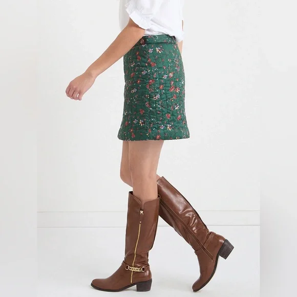 Quilted Floral Skirt - Picture 4 of 11